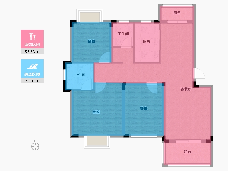 江西省-上饶市-国际锦里-85.00-户型库-动静分区