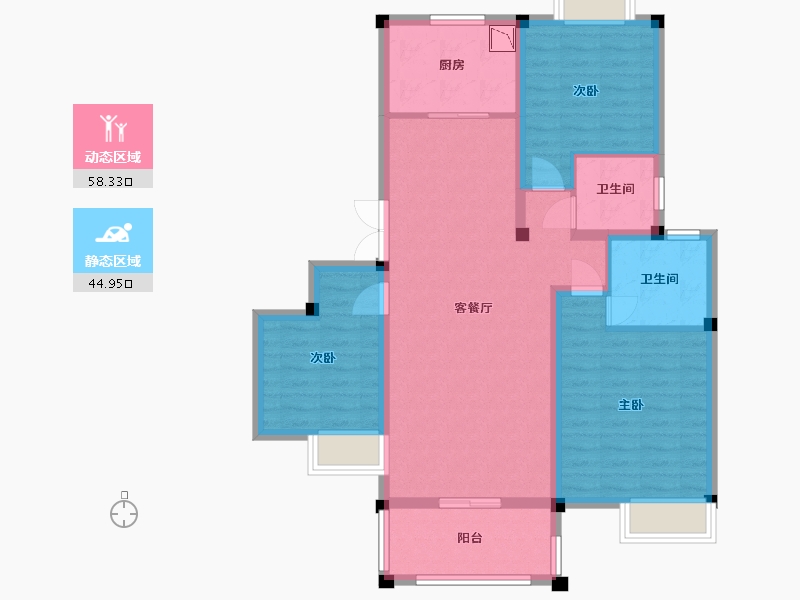 江西省-九江市-恒丰满庭春-92.00-户型库-动静分区