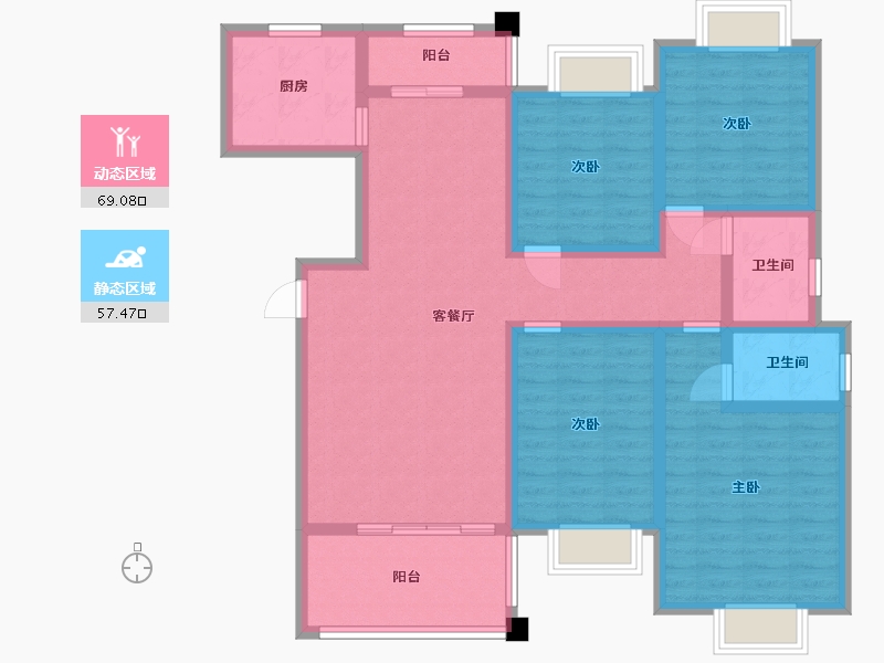 江西省-九江市-枭阳·未来城-112.00-户型库-动静分区