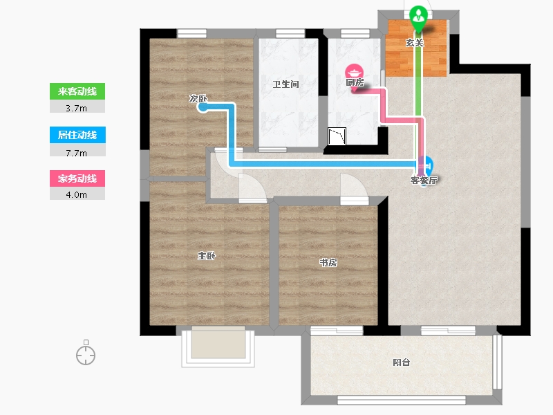 江西省-南昌市-力高雍湖国际-75.20-户型库-动静线