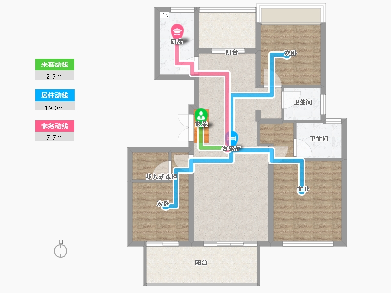 安徽省-阜阳市-同昇·西溪玫瑰-100.00-户型库-动静线