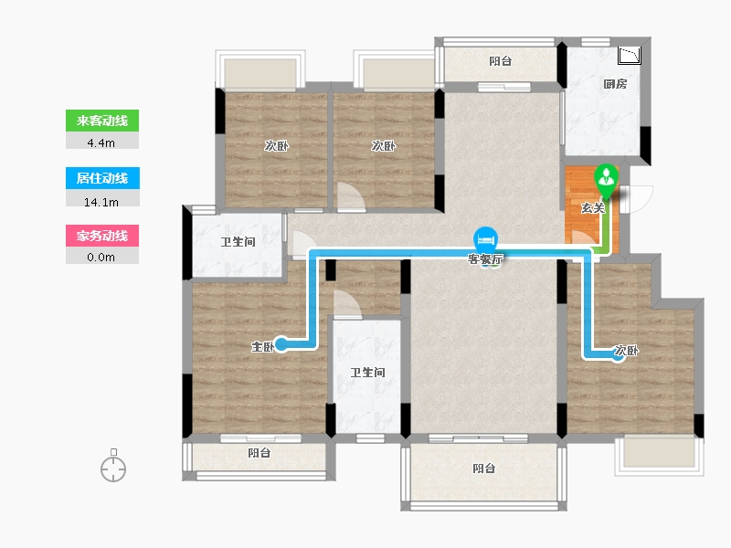 江西省-南昌市-保利洪都里-111.20-户型库-动静线