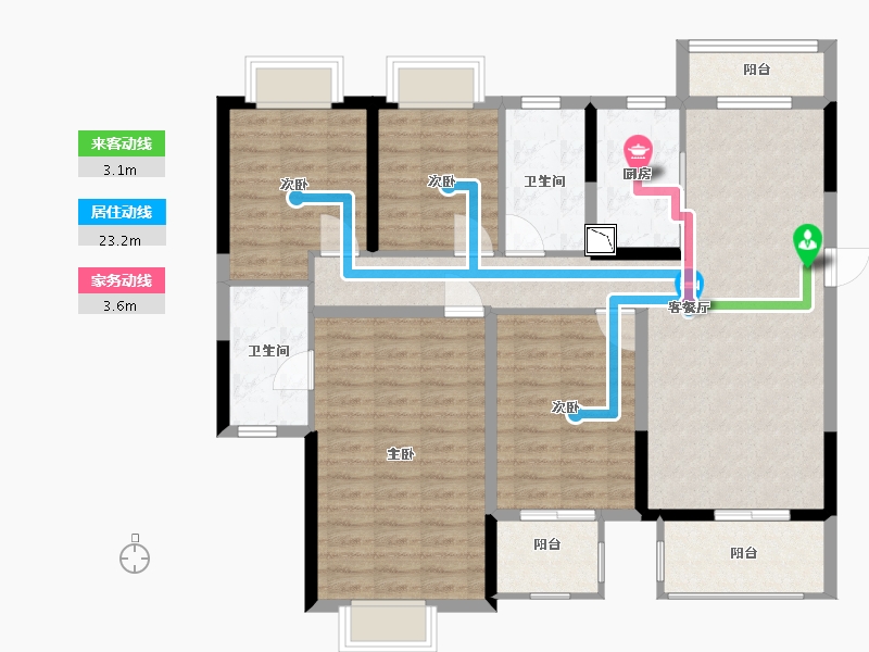 江西省-南昌市-新力青岚湾-113.00-户型库-动静线