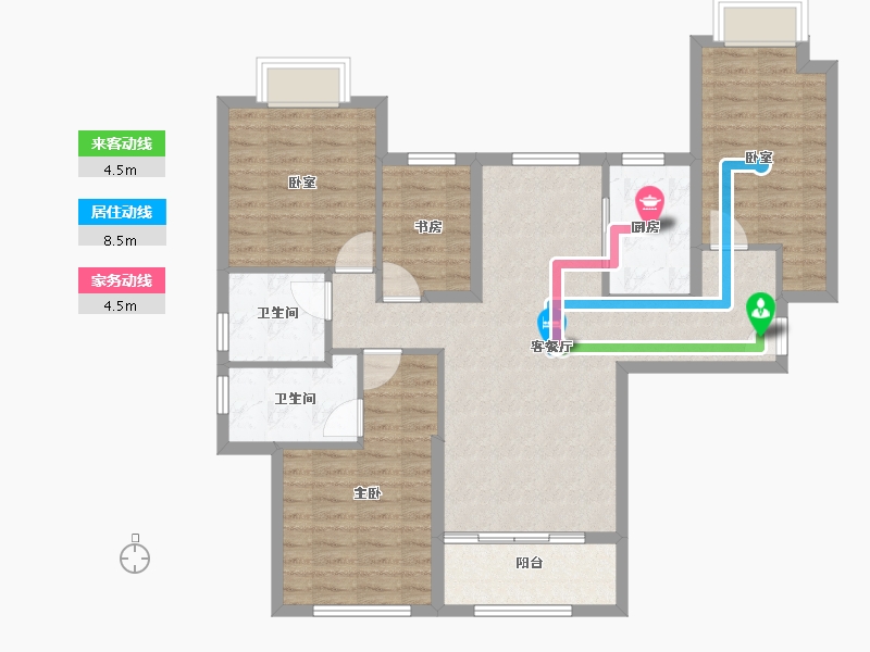 福建省-厦门市-泰禾首玺-98.00-户型库-动静线