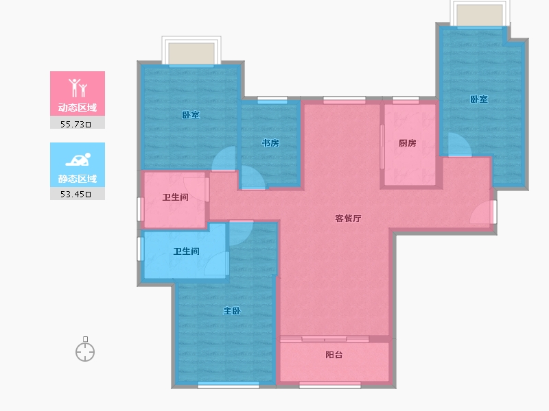 福建省-厦门市-泰禾首玺-98.00-户型库-动静分区