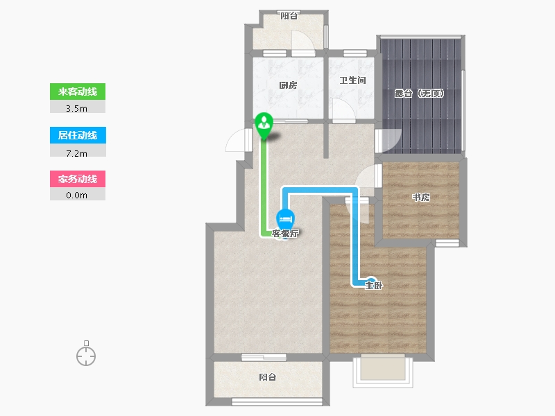 江西省-南昌市-东投阳光城-70.00-户型库-动静线