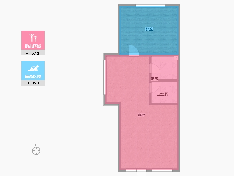 山东省-青岛市-茶山大院-58.94-户型库-动静分区