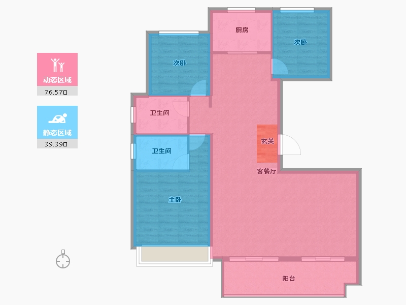 安徽省-阜阳市-石榴·学府壹号-106.01-户型库-动静分区