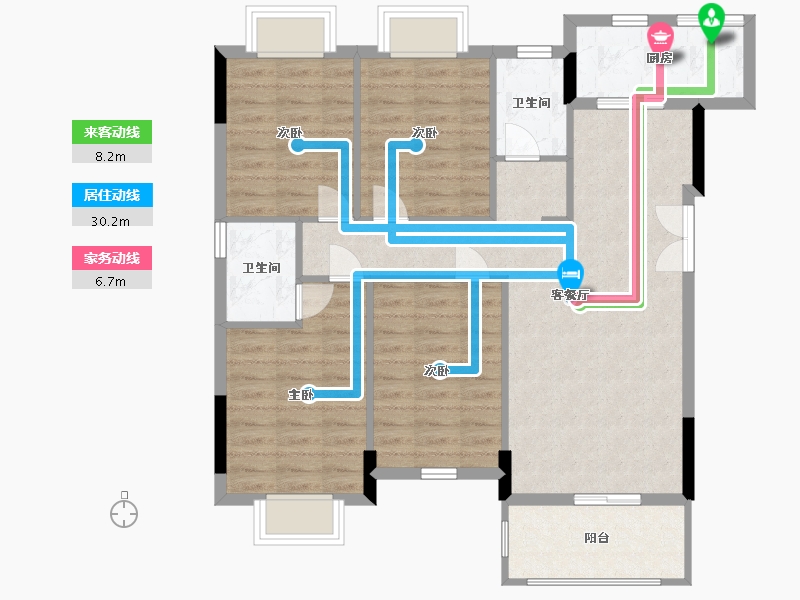 江西省-南昌市-淘鑫未未来-93.70-户型库-动静线