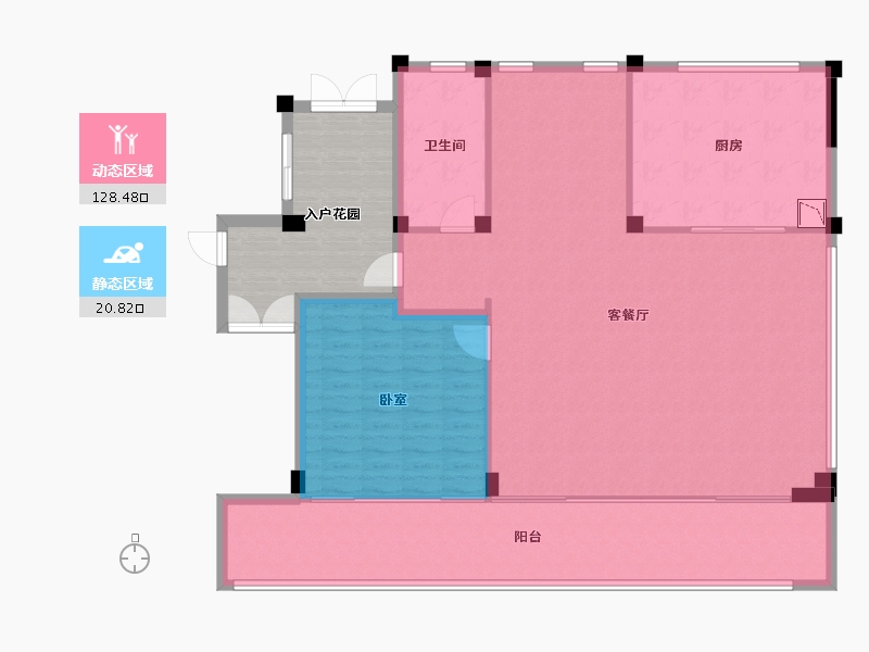 浙江省-宁波市-绿城長汀雲庐-154.81-户型库-动静分区