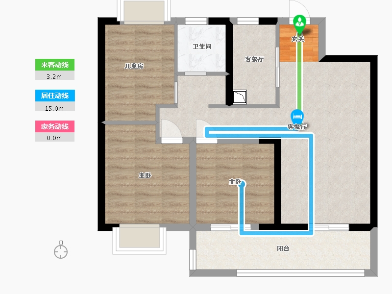 江西省-南昌市-新旅明樾湾-71.20-户型库-动静线