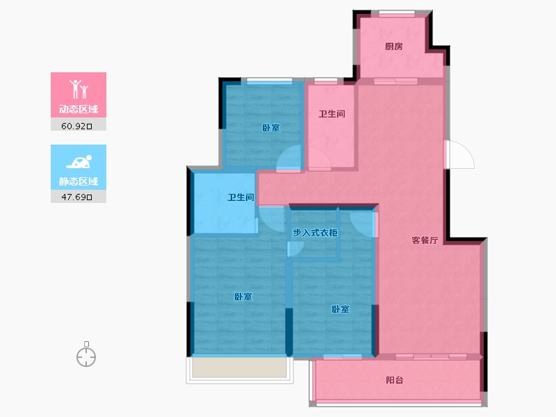 浙江省-金华市-横店南江西园-97.00-户型库-动静分区