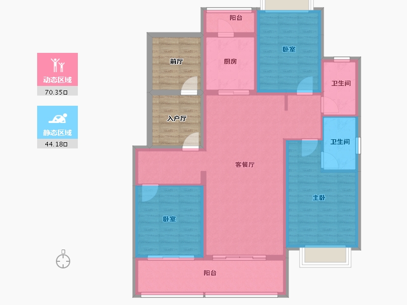 江西省-上饶市-东华御府-114.70-户型库-动静分区