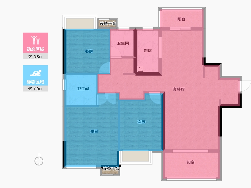 江西省-南昌市-新力睿园-100.00-户型库-动静分区