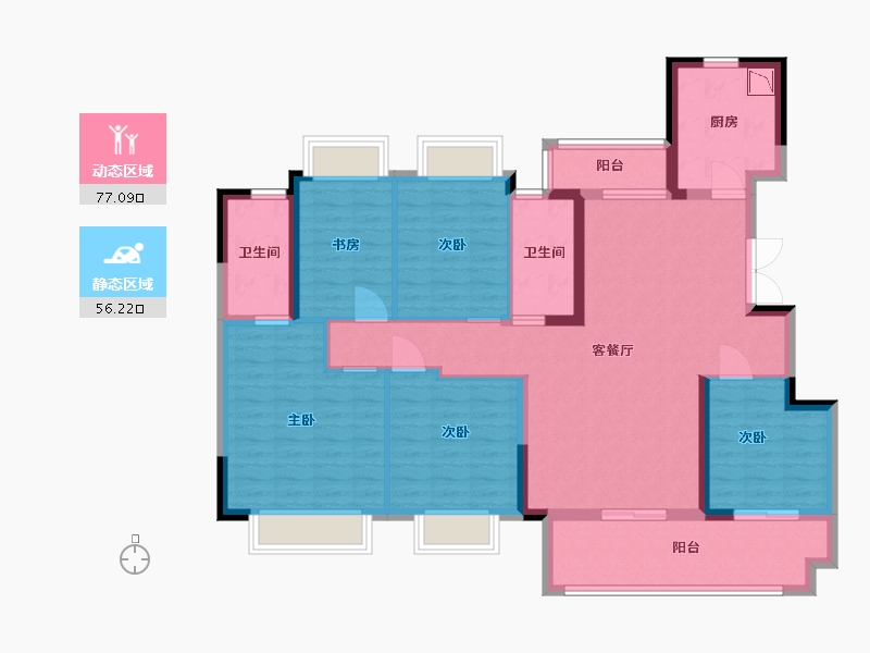 江西省-南昌市-力高雍湖国际-119.20-户型库-动静分区