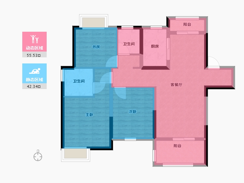 江西省-南昌市-悦珑府-87.00-户型库-动静分区