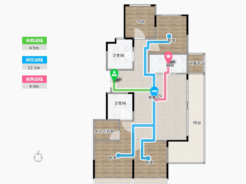 浙江省-金华市-横店南江西园-100.00-户型库-动静线