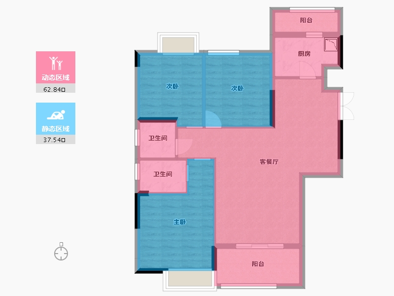 江西省-九江市-水墨江南-90.00-户型库-动静分区