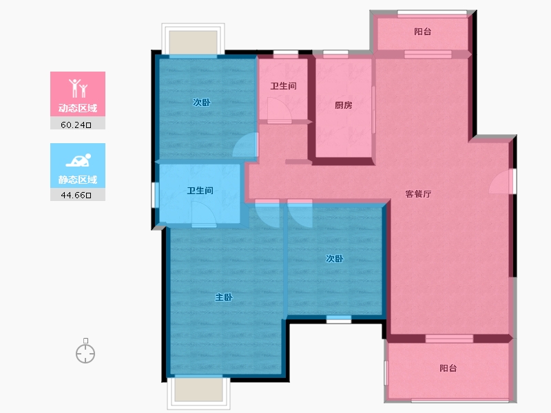 江西省-南昌市-新力锦园-94.00-户型库-动静分区