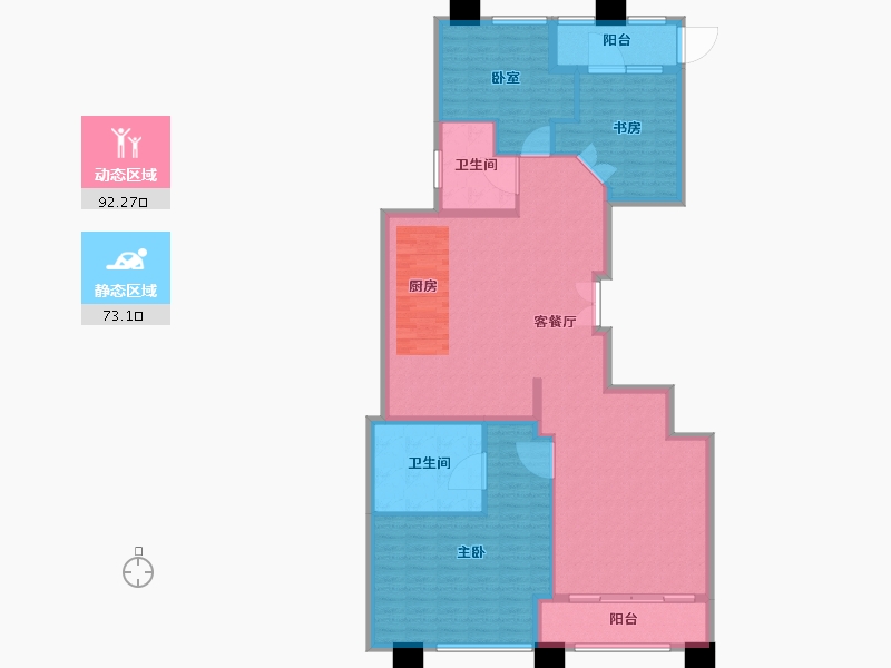 浙江省-宁波市-紫荆汇-152.01-户型库-动静分区