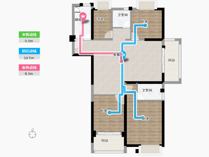 福建省-龙岩市-美伦·生态城-98.00-户型库-动静线