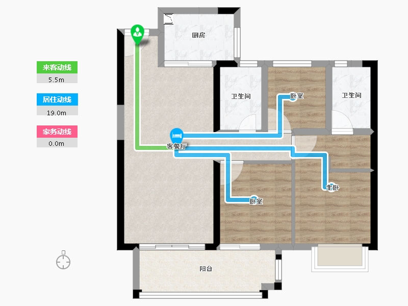 福建省-泉州市-南安世茂璀璨天城-77.98-户型库-动静线