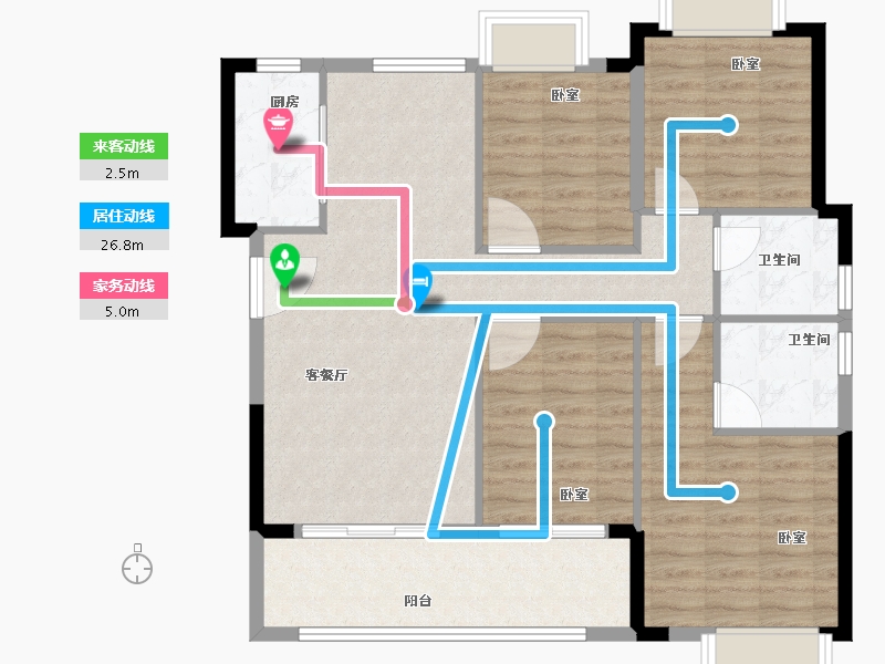 福建省-泉州市-鼎盛城上城-98.00-户型库-动静线