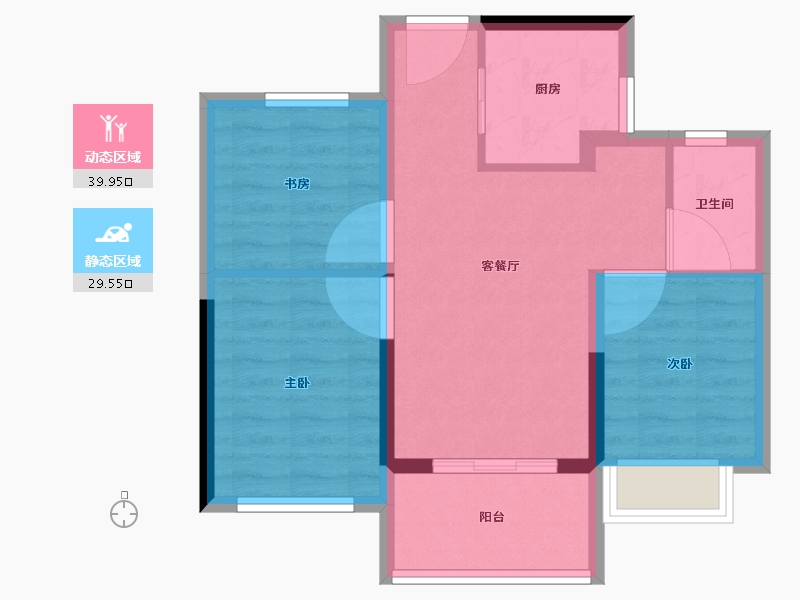 福建省-漳州市-阳光城大唐翡丽印象-61.99-户型库-动静分区