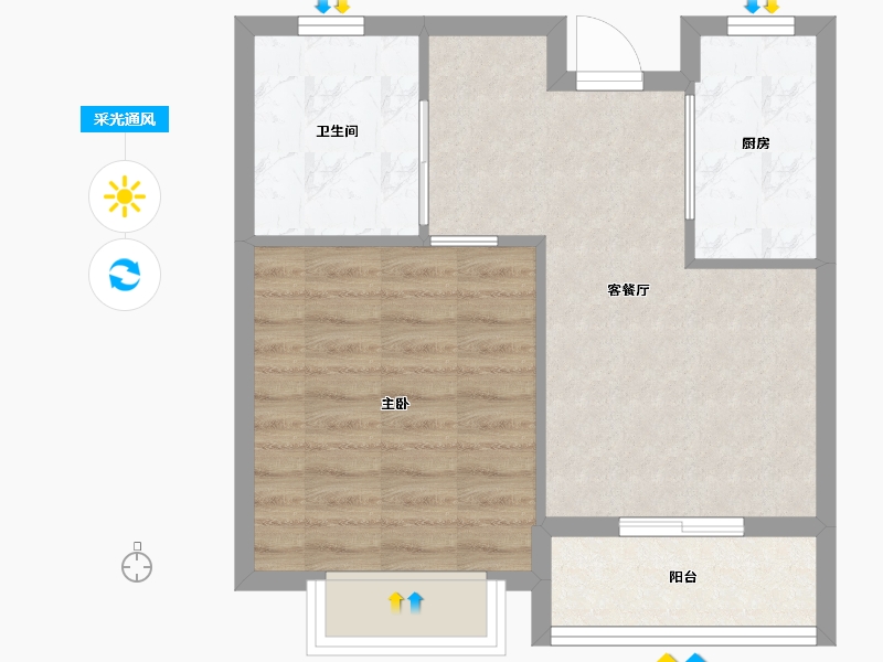 江西省-南昌市-中华情优山美地-49.00-户型库-采光通风