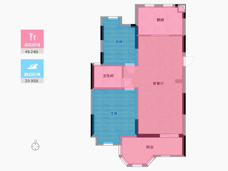 江西省-南昌市-世纪乐活公元城-62.00-户型库-动静分区