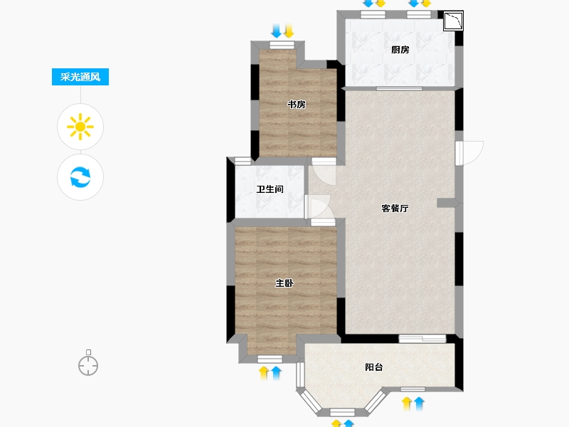 江西省-南昌市-世纪乐活公元城-62.00-户型库-采光通风