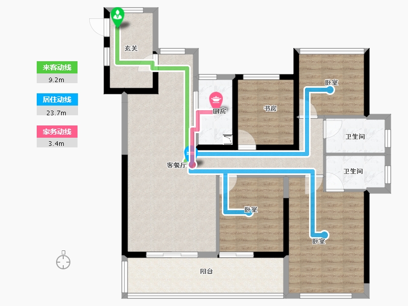 福建省-莆田市-保利林语溪-112.00-户型库-动静线