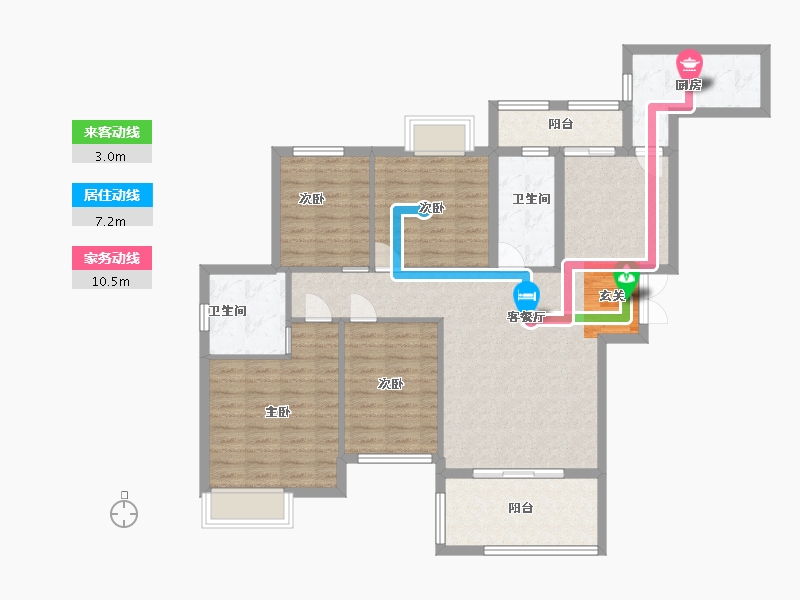 江西省-九江市-学府壹号-106.30-户型库-动静线