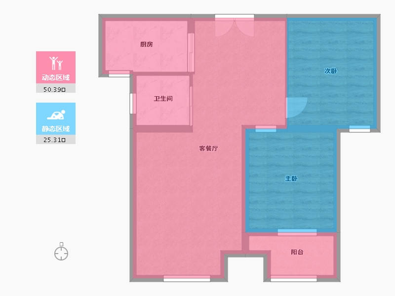 河北省-保定市-朝阳首府-68.00-户型库-动静分区