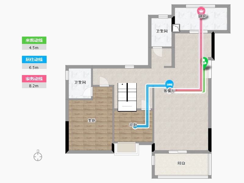 江西省-南昌市-淘鑫未未来-100.70-户型库-动静线