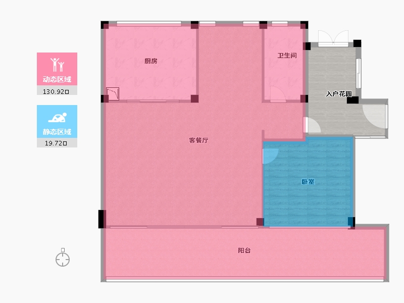 浙江省-宁波市-绿城長汀雲庐-155.01-户型库-动静分区