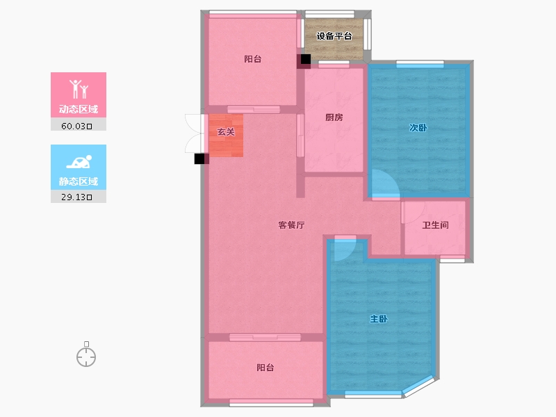 江苏省-常州市-绿地武宜珑庭-82.01-户型库-动静分区