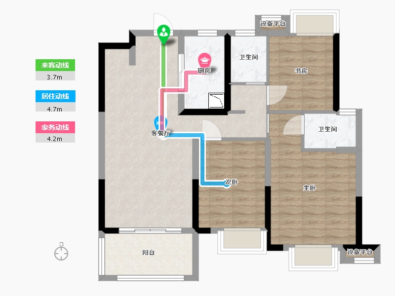 江西省-南昌市-新力睿园-84.00-户型库-动静线