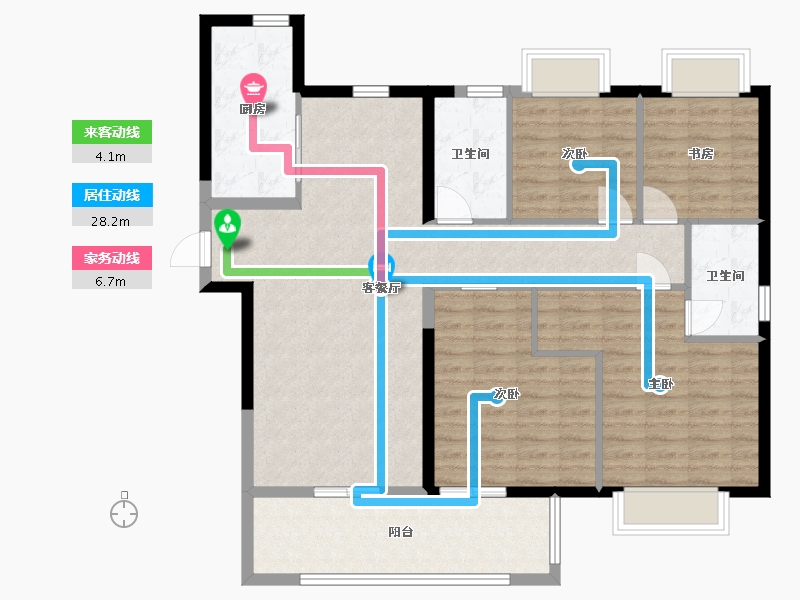 江西省-九江市-美的天铂湾-112.00-户型库-动静线