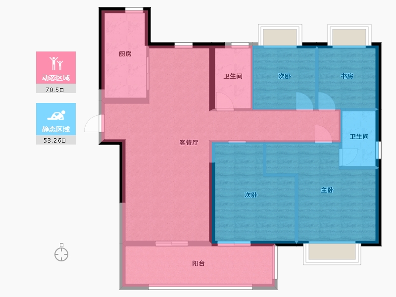 江西省-九江市-美的天铂湾-112.00-户型库-动静分区