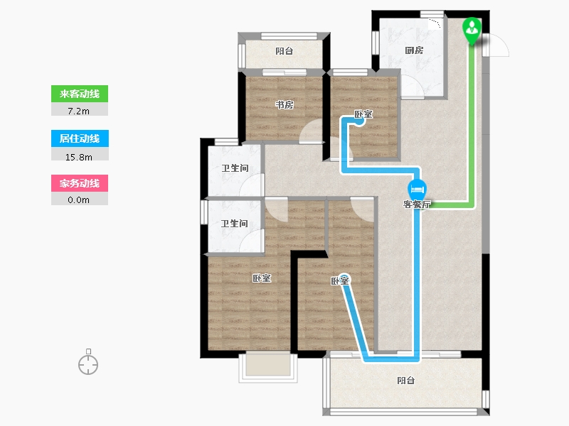 福建省-莆田市-滨溪正荣府-101.00-户型库-动静线