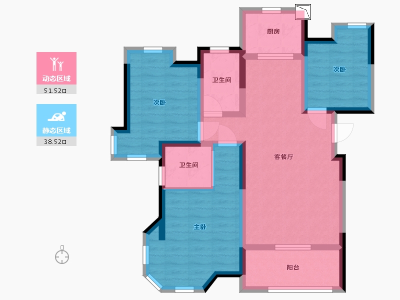 江西省-南昌市-世纪乐活公元城-79.01-户型库-动静分区