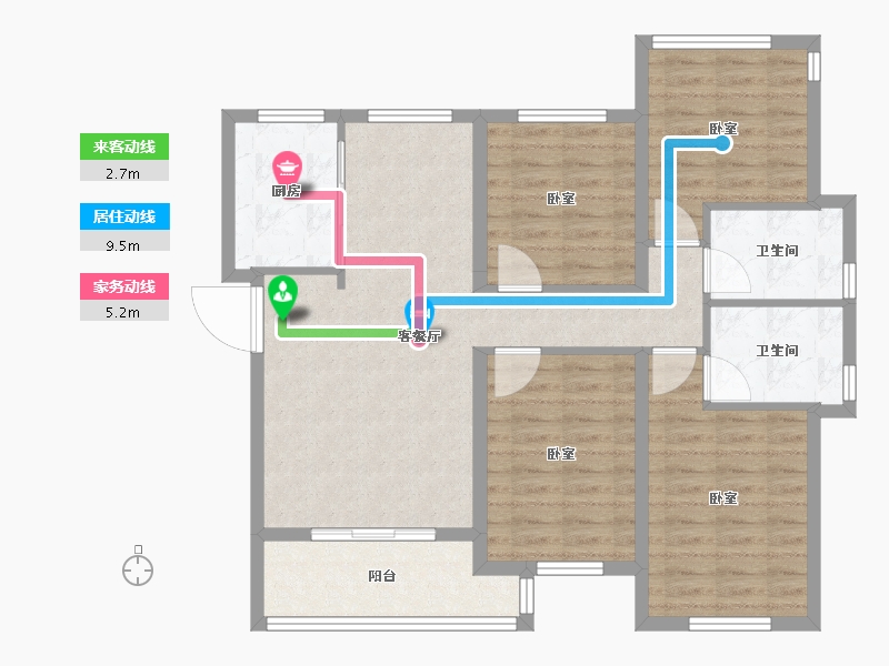 福建省-福州市-正荣悦璟台-97.00-户型库-动静线