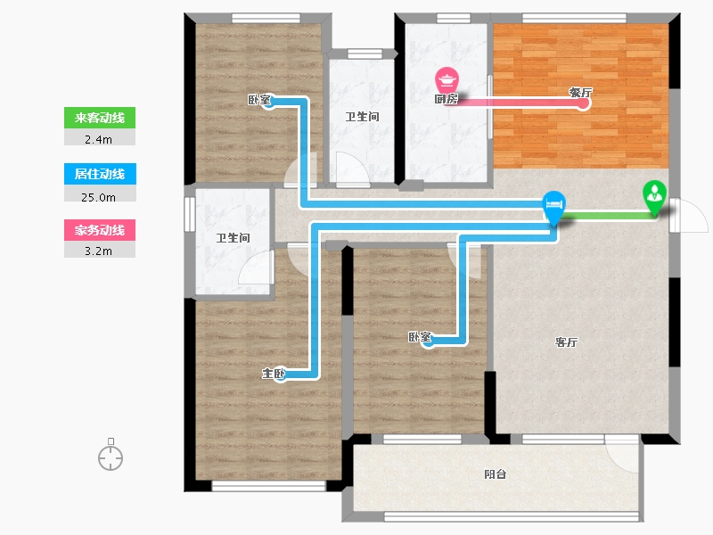 山东省-烟台市-紫微台-115.99-户型库-动静线