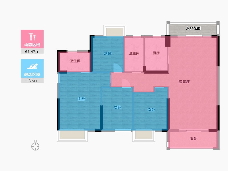 江西省-九江市-俊怡·庐山御府-108.00-户型库-动静分区