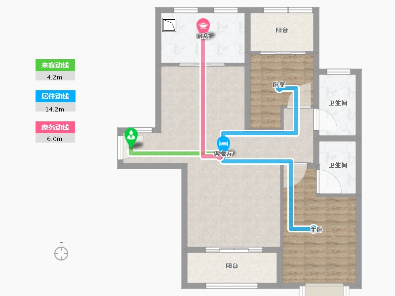 福建省-厦门市-泰禾首玺-90.01-户型库-动静线