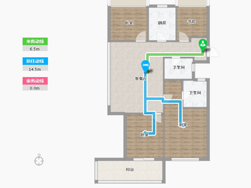 浙江省-衢州市-新湖牡丹园-106.00-户型库-动静线