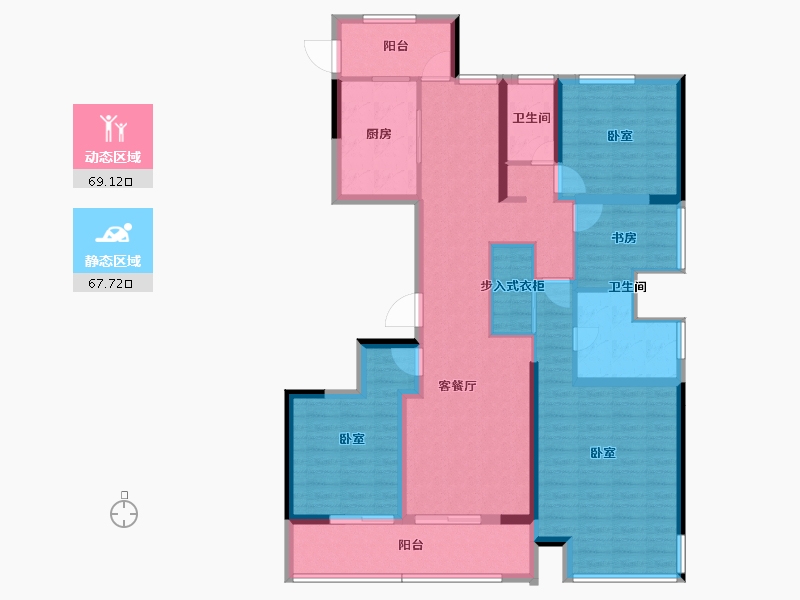 浙江省-绍兴市-元垄城-121.81-户型库-动静分区