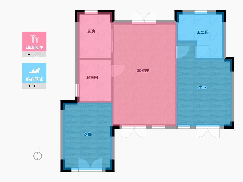 江西省-九江市-蓝城·云林春风-64.01-户型库-动静分区