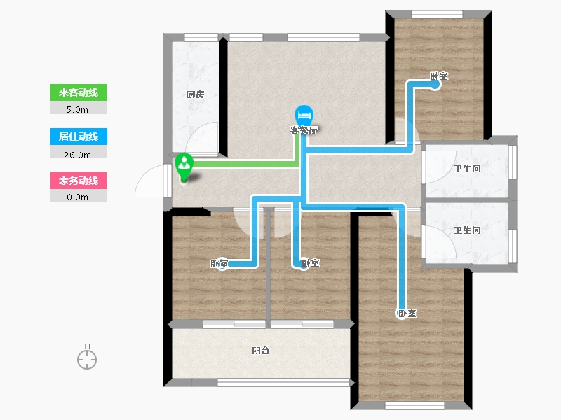 福建省-福州市-世茂福晟滨江时代-98.01-户型库-动静线